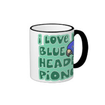 I Love My Blue Headed Pionus Mug