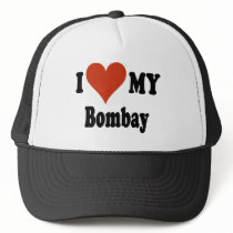 I Love My Bombay Cat Merchandise Mesh Hat