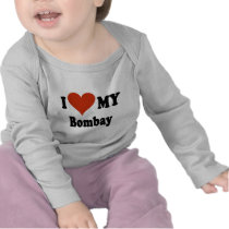 I Love My Bombay Cat Merchandise Tees