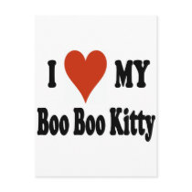 I Love My Boo Boo Kitty Merchandise Postcard