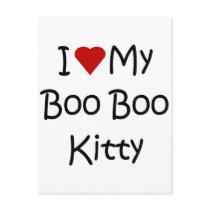 I Love My Boo Boo Kitty Postcards