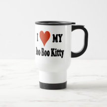 I Love My Boo Boo Kitty Travel Mug