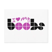 I Love my Boobs Post Cards