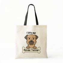 I Love My Border Terrier Bag