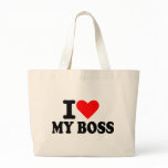 I love my boss canvas bag