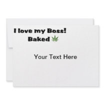 I Love my Boss Baked Invitation