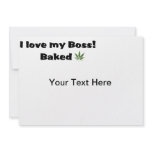 I Love my Boss Baked Invitation