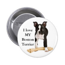 I love my Boston Terrier Buttons