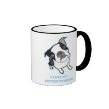 I Love my Boston Terrier Mug
