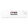 I Love My Botanist Bumper Sticker