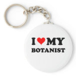 I Love My Botanist Keychains