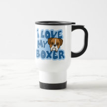 I Love My Boxer Travel Mug
