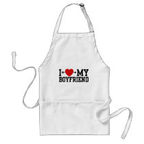 I Love My Boyfriend Aprons