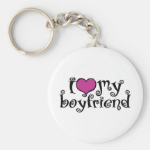 I Love My Boyfriend Key Chain