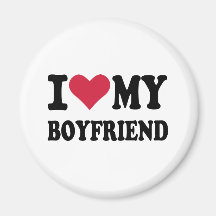 I love my boyfriend magnets