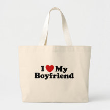 I Love My Boyfriend Tote Bag