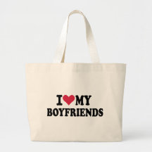 I love my boyfriends tote bags