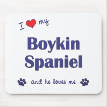 I Love My Boykin Spaniel (Male Dog) Mouse Mat