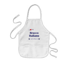 I Love My Bracco Italiano (Male Dog) Apron