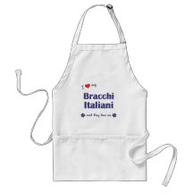 I Love My Bracco Italiano (Multiple Dogs) Aprons