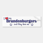 I Love My Brandenburgers (Multiple Horses) Bumper Stickers