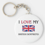 I Love My British Boyfriend Keychain