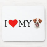 I Love My Brittany Mouse Pad