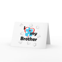 I Love My Brother - Autism Cards