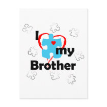 I Love My Brother - Autism Postcards