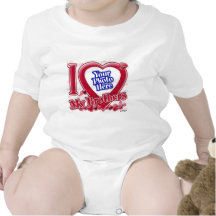 I Love My Brothers red heart - photo Baby Bodysuits