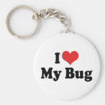 I Love My Bug Keychain
