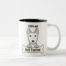 I Love My Bull Terrier Mug