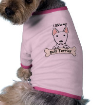 I Love My Bull Terrier Pet Tee