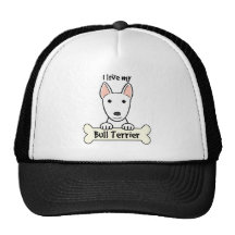 I Love My Bull Terrier Trucker Hat