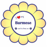 I Love My Burmese (Male Cat) Cut Outs