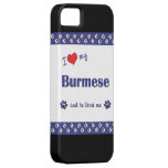I Love My Burmese (Male Cat) iPhone 5 Cases