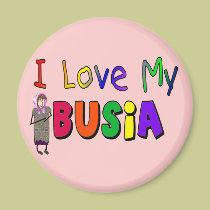 I Love my Busia (Polish Grandmother) magnets