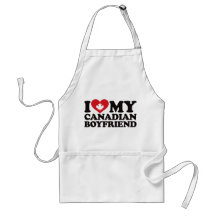 I Love My Canadian Boyfriend Apron