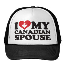 I Love My Canadian Spouse Hats