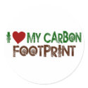 I Love My Carbon Footprint stickers