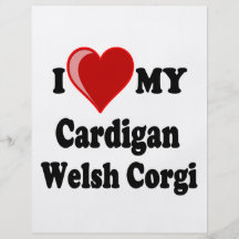 I Love My Cardigan Welsh Corgi Dog Lover Gifts Flyer