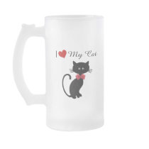 I Love My Cat Coffee Mugs