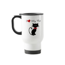 I Love My Cat Coffee Mugs