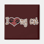 I Love My Cat - Paws Fridge Magnets
