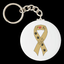 I Love My Cat Ribbon keychains