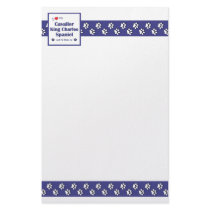 I Love My Cavalier King Charles Spaniel (Male Dog) Stationery Design