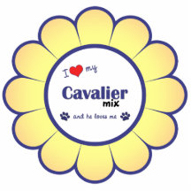 I Love My Cavalier Mix (Male Dog) Photo Sculpture
