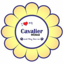 I Love My Cavalier Mixes (Multiple Dogs) Photo Cut Outs