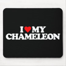 I LOVE MY CHAMELEON MOUSE PADS