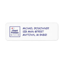 I Love My Chart Polskis (Multiple Dogs) Return Address Label